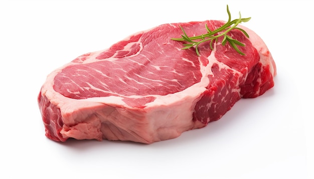 Beef Isolated on White Background