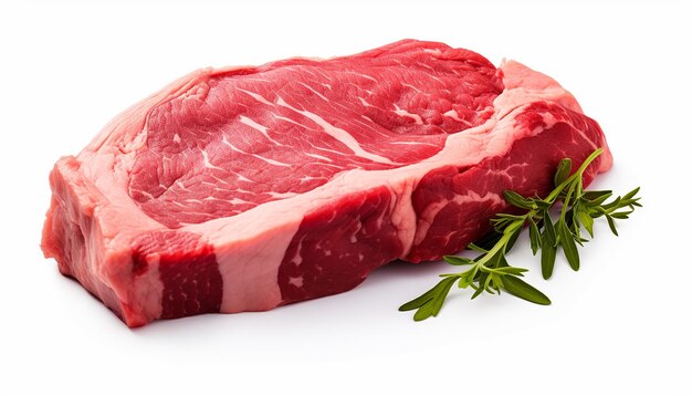 Beef Isolated on White Background