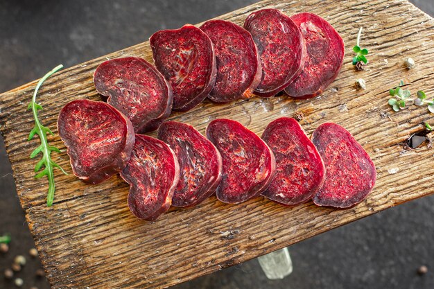 Beef jerky sausage dry veal spicy mahan drycured horse meat snack