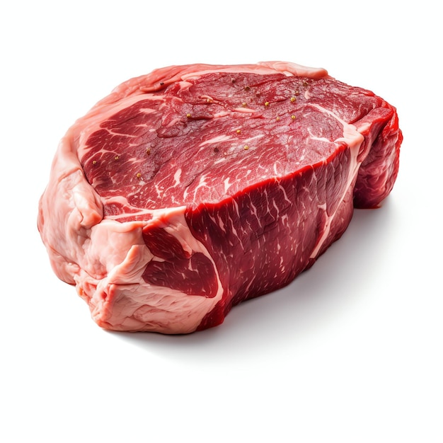 beef meat realistic photogaph isolated white background