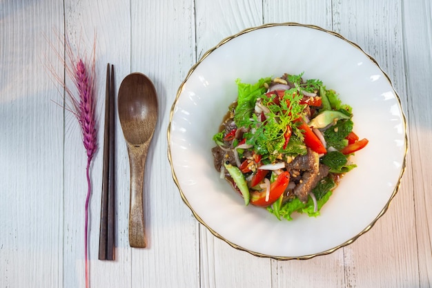 Beef Salad Thai style beef salad spicy dish