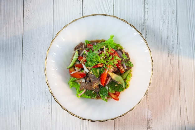 Beef Salad Thai style beef salad spicy dish