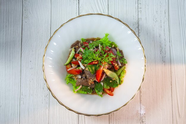 Beef Salad Thai style beef salad spicy dish