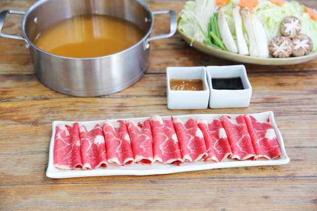 Beef shabu shabu