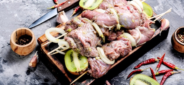 Beef shish kebab