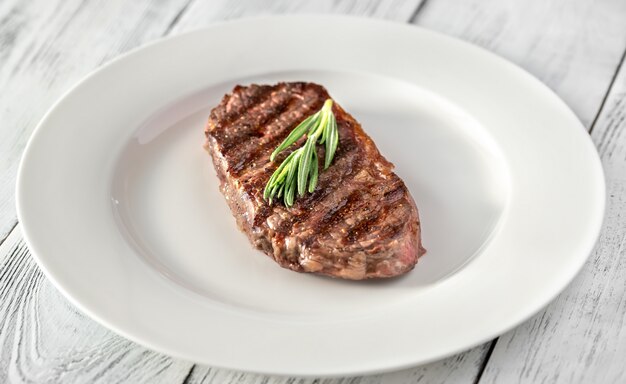 Beef steak with fresh rosemary