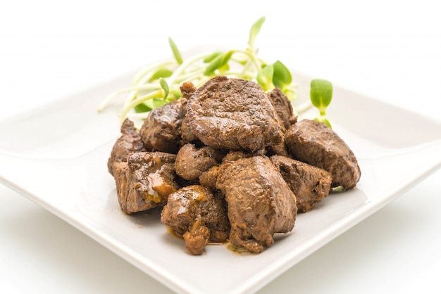 beef steak with vegetable