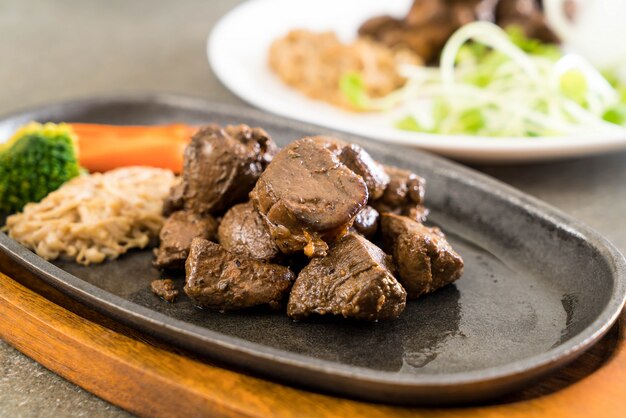 beef steak with vegetable