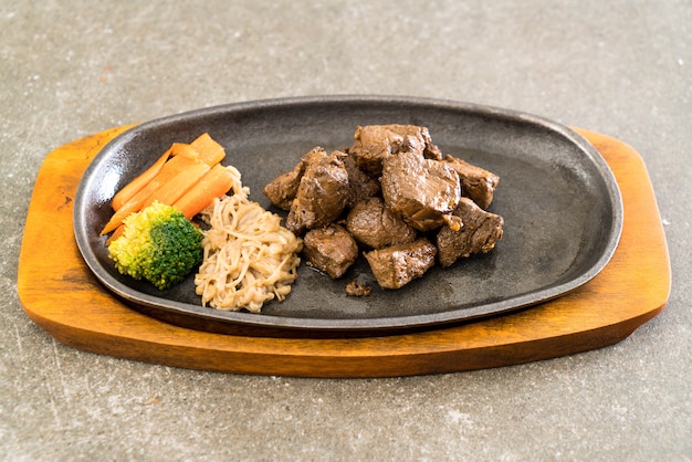 beef steak with vegetable