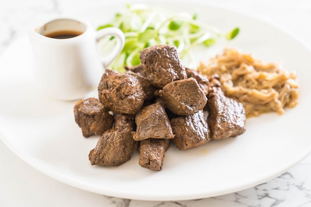 beef steak with vegetable