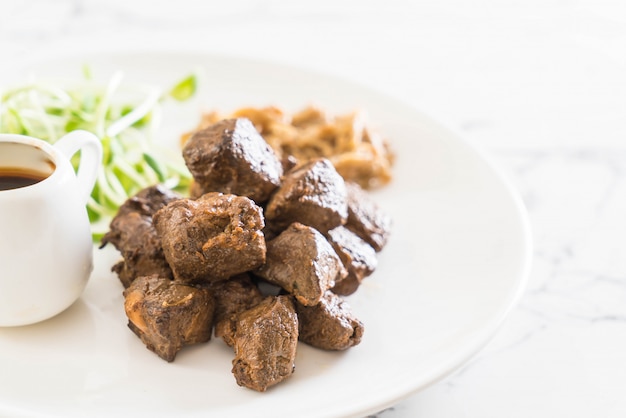 beef steak with vegetable