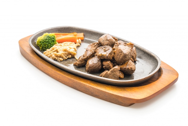 beef steak with vegetable