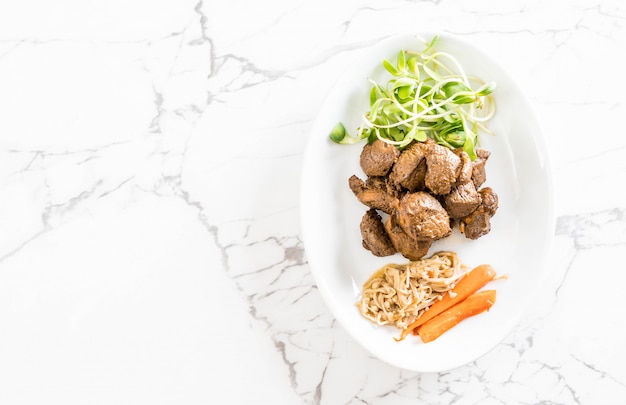 beef steak with vegetable