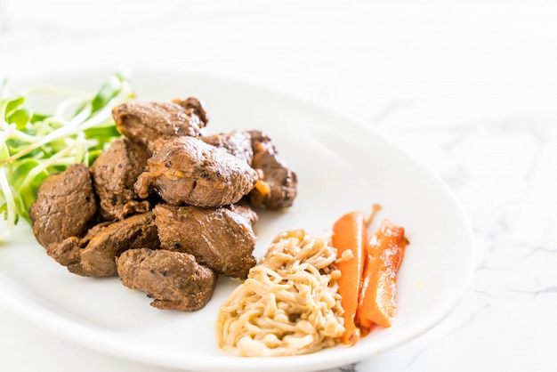 beef steak with vegetable