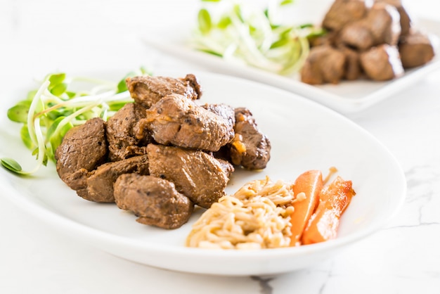 beef steak with vegetable