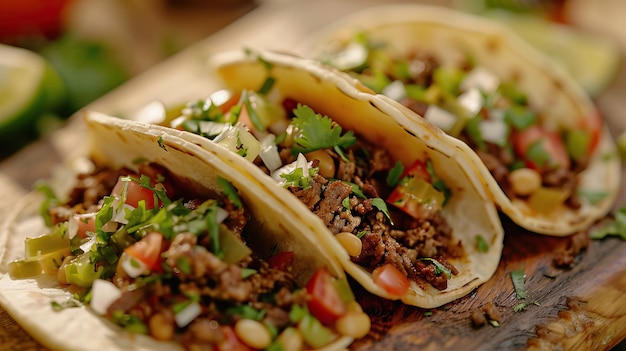 Beef tacos Tex Mexicaans Mexicaans eten