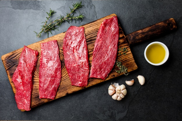 Beef Tenderloin on a grill pan with seasoning