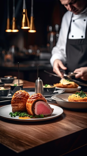 Beef Wellington een steakgerecht van Engelse oorsprong gemaakt van haasbiefstuk