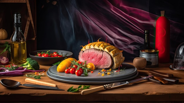 Beef Wellington een steakgerecht van Engelse oorsprong gemaakt van haasbiefstuk