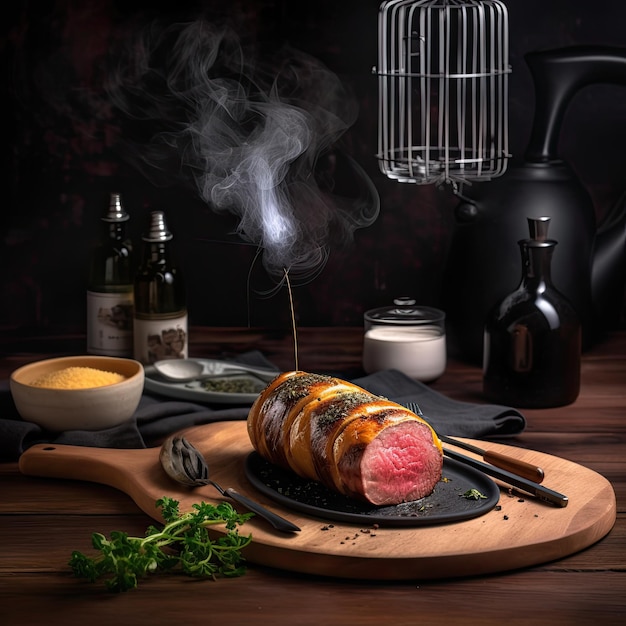 Beef Wellington een steakgerecht van Engelse oorsprong gemaakt van haasbiefstuk