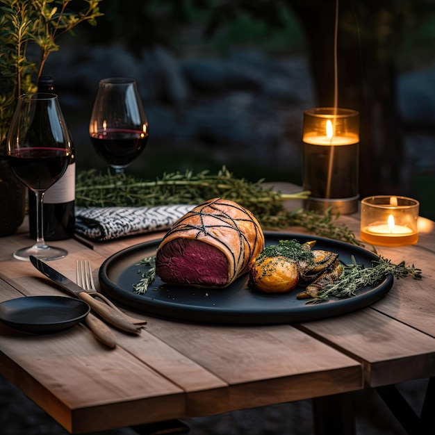 Beef Wellington een steakgerecht van Engelse oorsprong gemaakt van haasbiefstuk