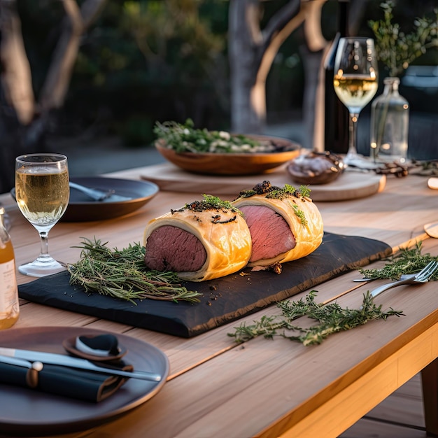 Beef Wellington een steakgerecht van Engelse oorsprong gemaakt van haasbiefstuk