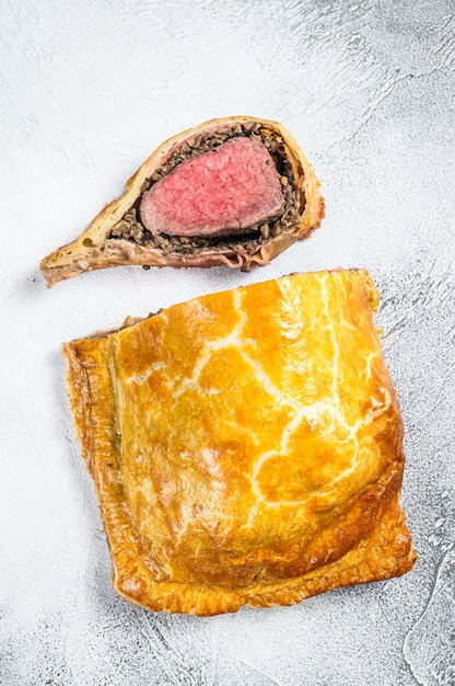 Beef Wellington puff pie klassieke steak gerecht met ossenhaas.