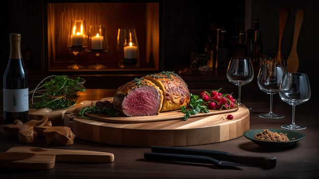 Beef Wellington - стейк английского происхождения, приготовленный из стейка из филе.