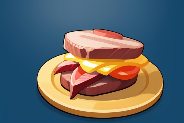 Beef western food ui icon game prop design gourmet steak style 3d c4d cartoon rendering element