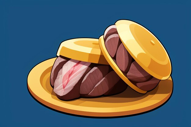 Beef western food ui icon game prop design gourmet steak style 3d c4d cartoon rendering element