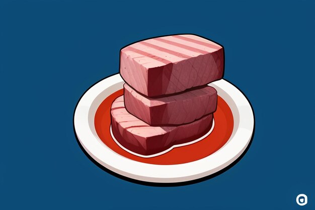 Beef western food ui icon game prop design gourmet steak style 3d c4d cartoon rendering element