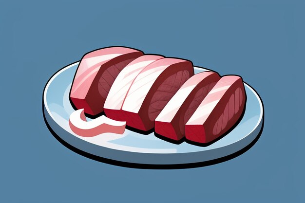 Beef western food ui icon game prop design gourmet steak style 3d c4d cartoon rendering element