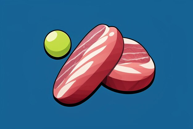 Beef western food ui icon game prop design gourmet steak style 3d c4d cartoon rendering element