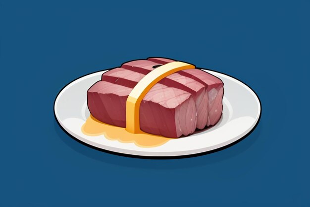 Beef western food ui icon game prop design gourmet steak style 3d c4d cartoon rendering element