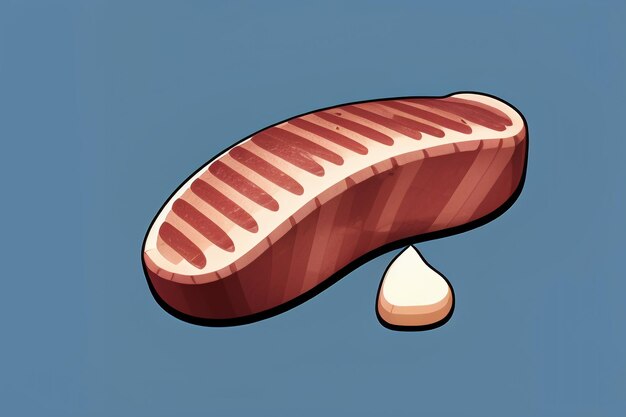 Beef western food ui icon game prop design gourmet steak style 3d c4d cartoon rendering element