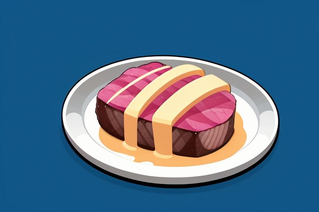 Beef western food ui icon game prop design gourmet steak style 3d c4d cartoon rendering element