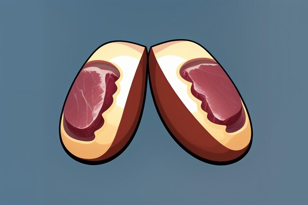 Beef western food UI icon game prop design gourmet steak style 3D c4d cartoon rendering element