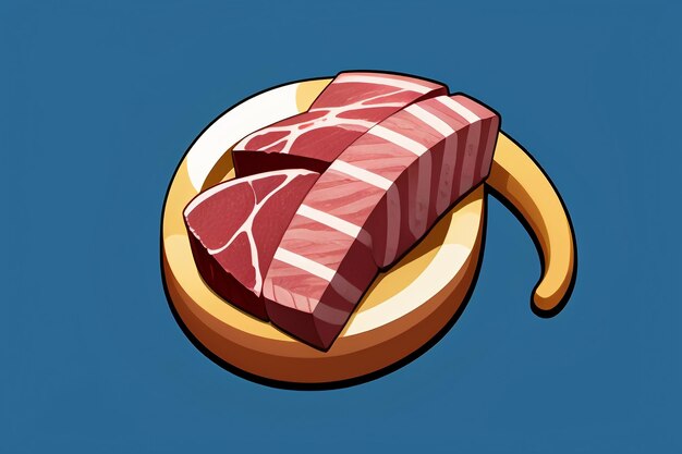 Foto manzo cibo occidentale ui icona gioco prop design bistecca gourmet stile 3d c4d elemento di rendering dei cartoni animati