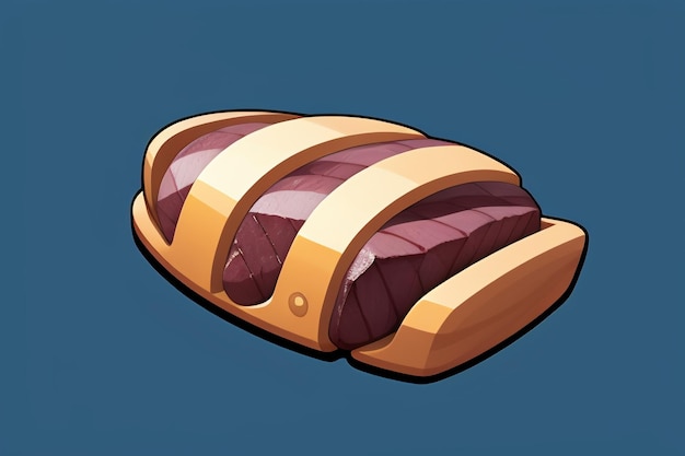 고기 서양 음식 UI 아이콘 게임  디자인 맛있는 스테이크 스타일 3D c4d 만화 렌더링 요소