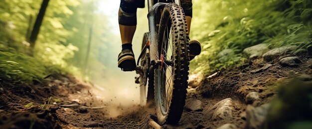 Beeld gegenereerd door mountainbike AI