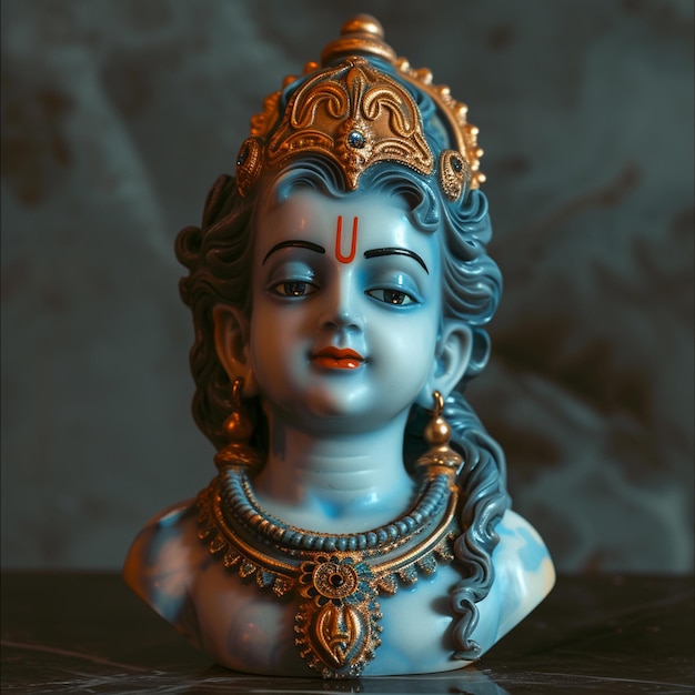 beeld van de hindoegod Krishna