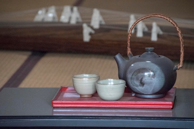 beeld van de traditionele Japanse theeceremonie