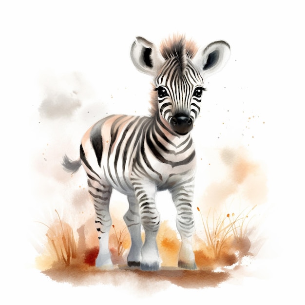 Foto beeld van een zebra
