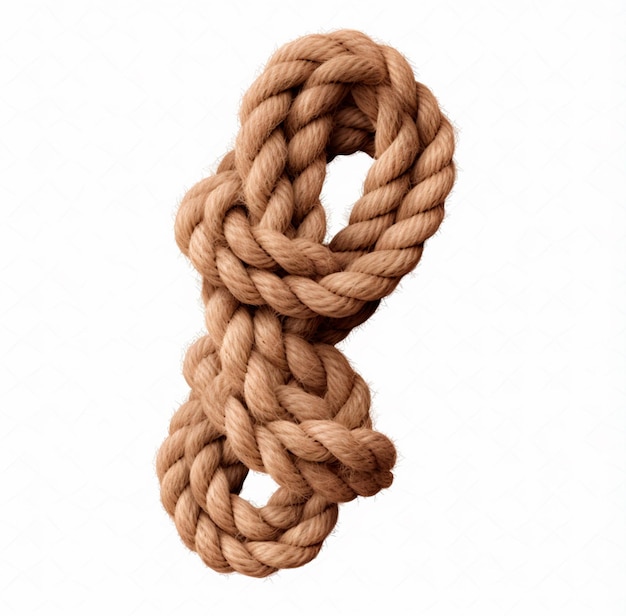 beeld van geknoopt touw