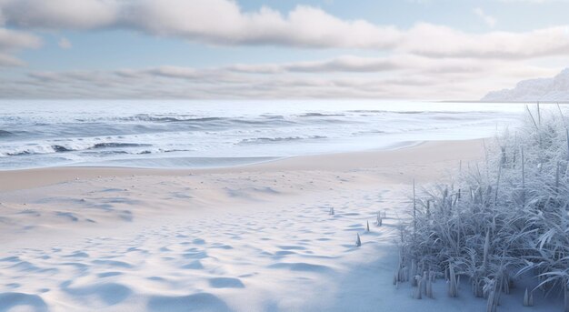 Foto beeld van het strand