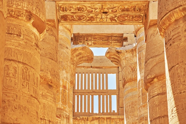 Beeld van Karnak-Tempel in Luxor Egypte