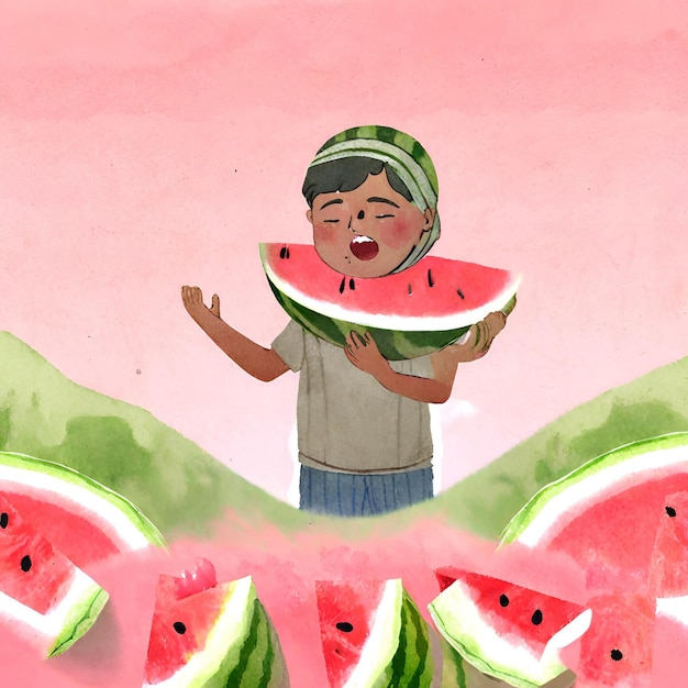 Foto beeld van watermeloen beeld van watermelon