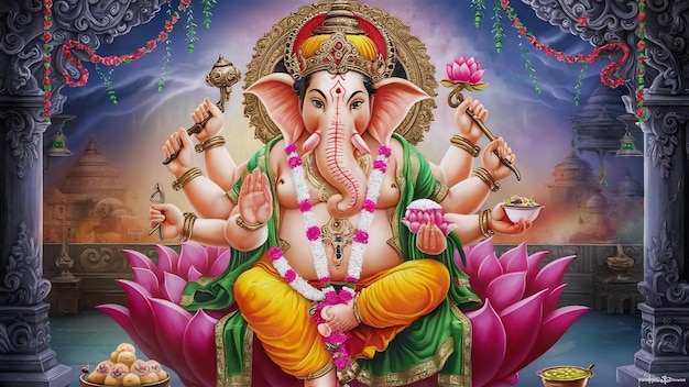 Beelden van de hindoegod Ganesha