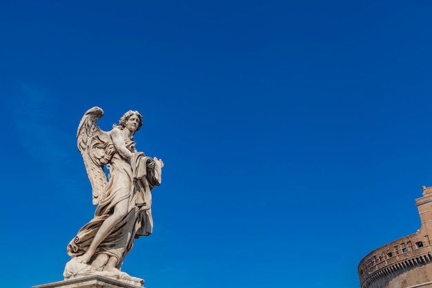 Beeldhouwwerk op Sant Angelo Bridge in Rome