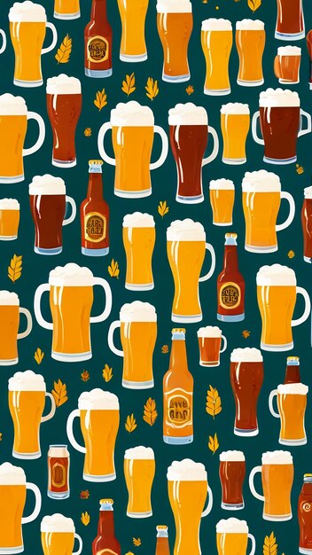 Foto beer abstract patroon ontwerp sjabloon